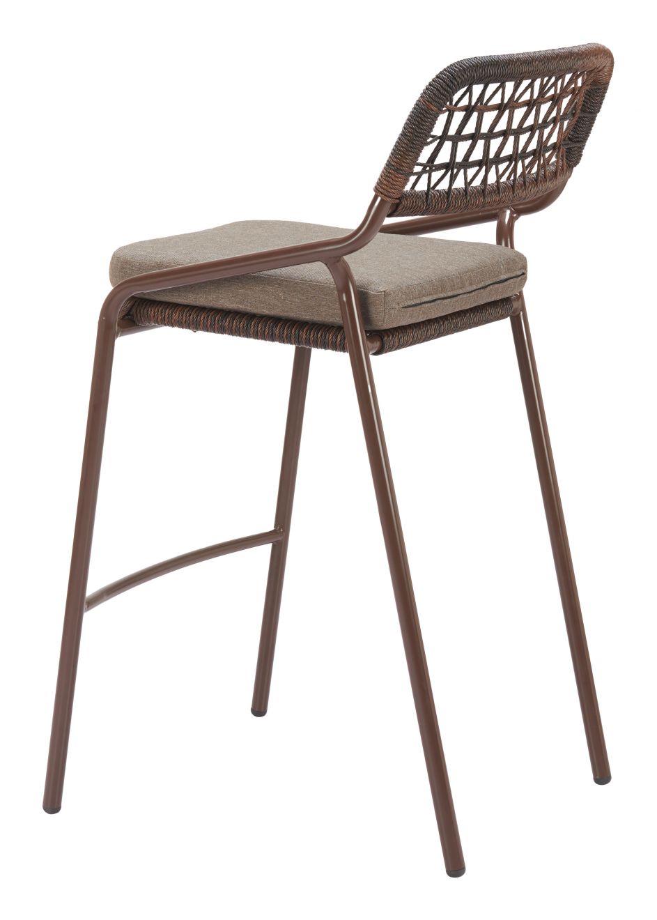 Zuo Modern Rio Olefin Fabric Outdoor Barstool 2PC
