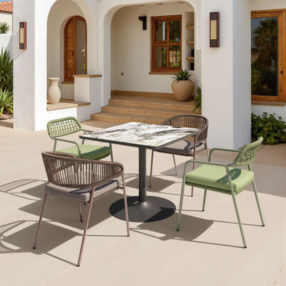 Zuo Modern Rio Olefin Fabric Outdoor Dining Chair 2PC