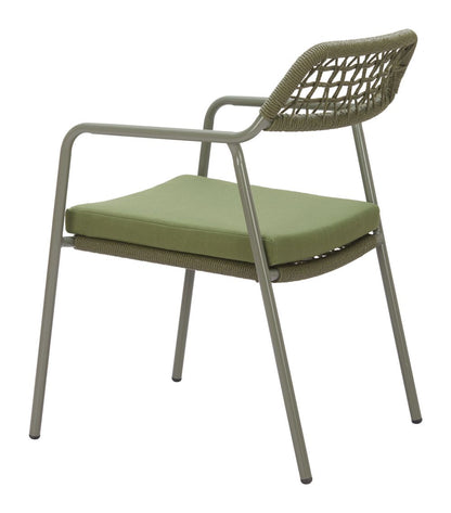 Zuo Modern Rio Olefin Fabric Outdoor Dining Chair 2PC