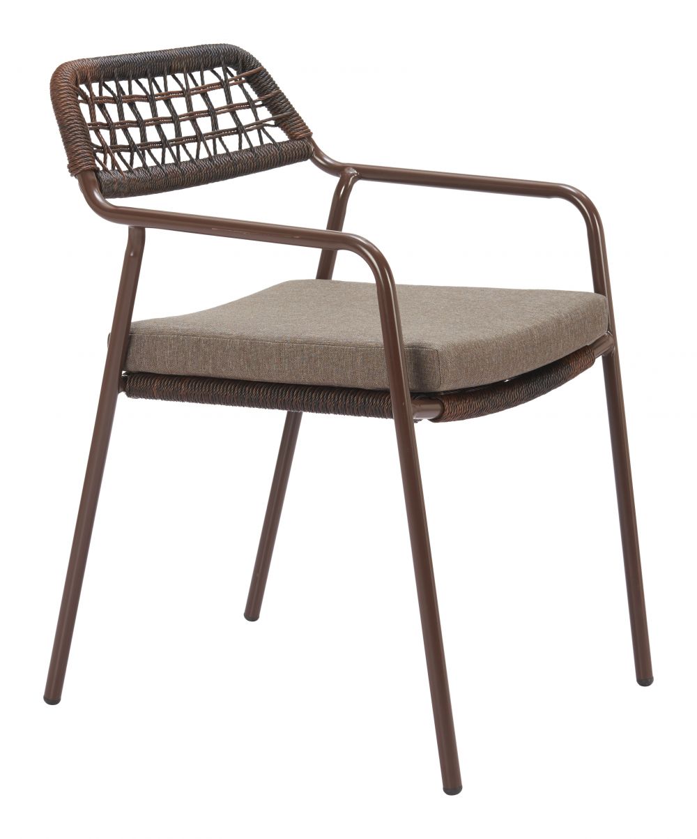 Zuo Modern Rio Olefin Fabric Outdoor Dining Chair 2PC