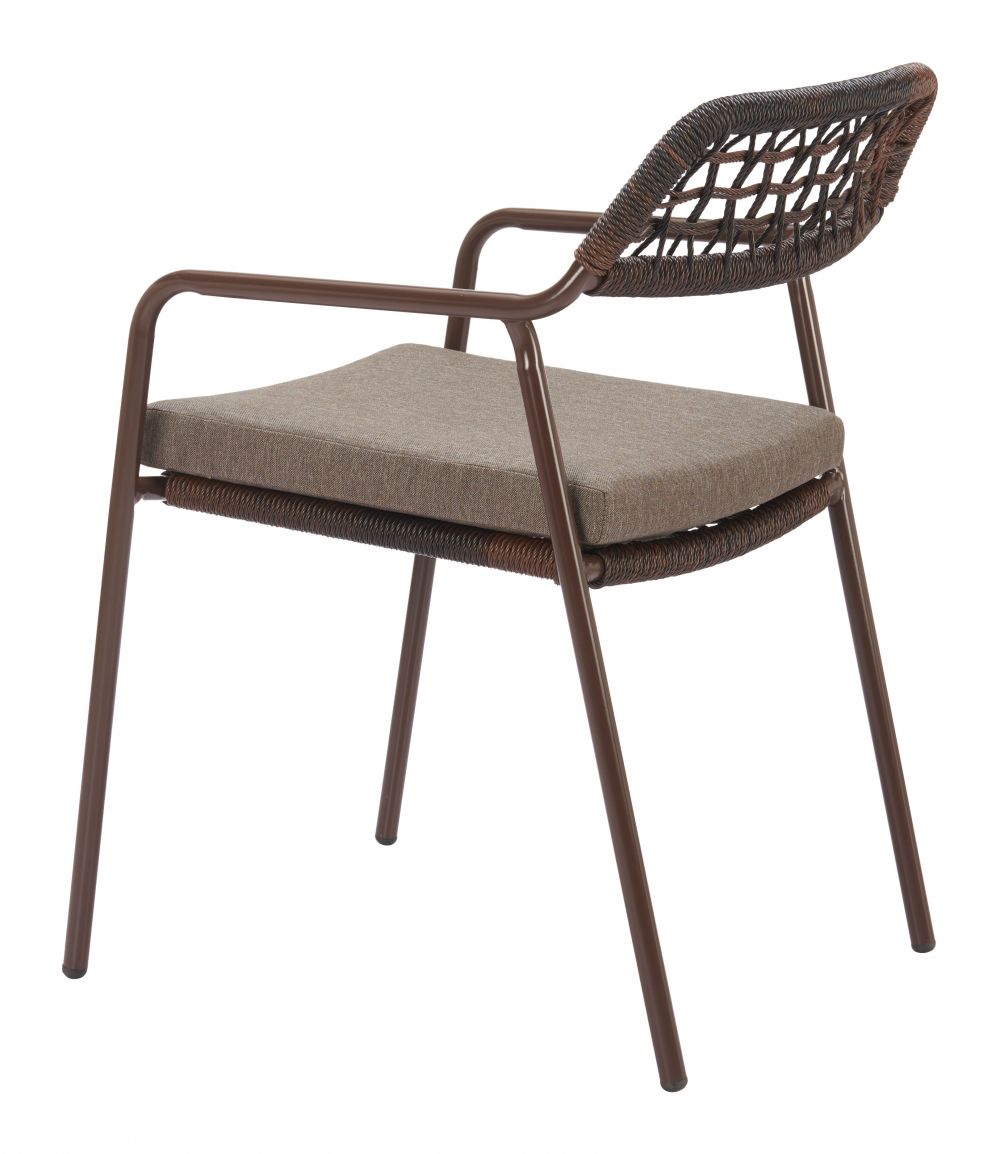 Zuo Modern Rio Olefin Fabric Outdoor Dining Chair 2PC