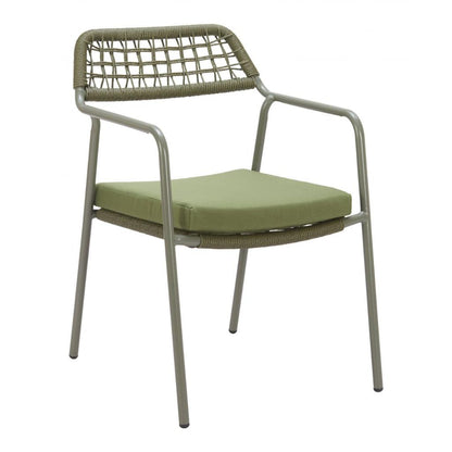Zuo Modern Rio Olefin Fabric Outdoor Dining Chair 2PC