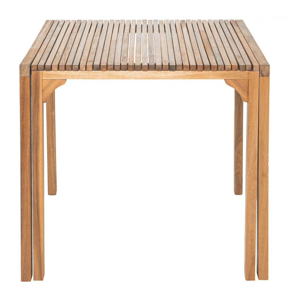 Zuo Modern Riviera Natural Wooden Extendable Outdoor Dining Table