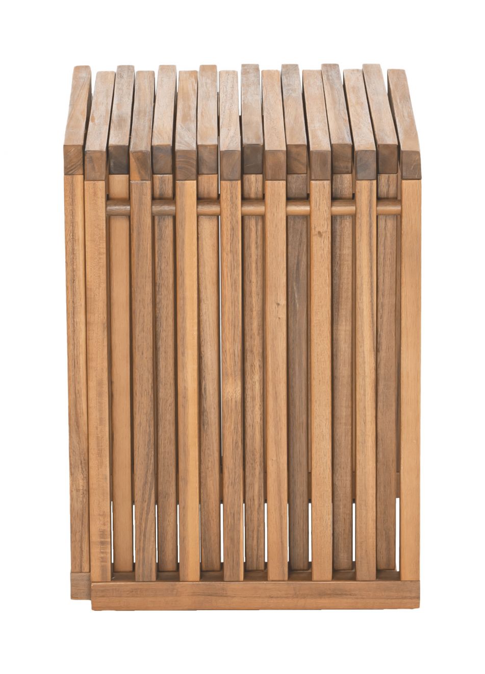 Zuo Modern Riviera Natural Wooden Extendable Outdoor Stool 2PC