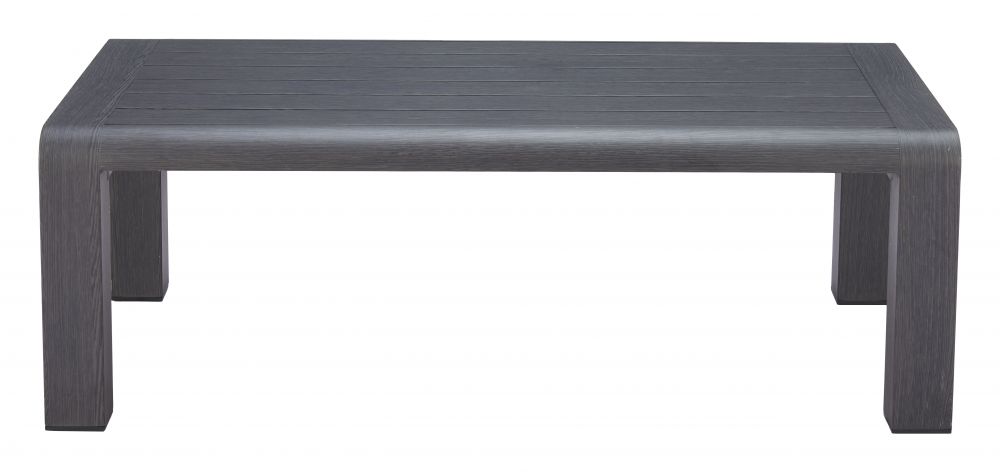 Zuo Modern Rolig Aluminum Black Outdoor Coffee Table
