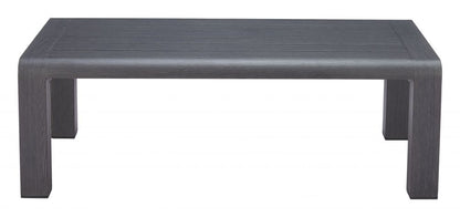 Zuo Modern Rolig Aluminum Black Outdoor Coffee Table