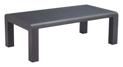 Zuo Modern Rolig Aluminum Black Outdoor Coffee Table