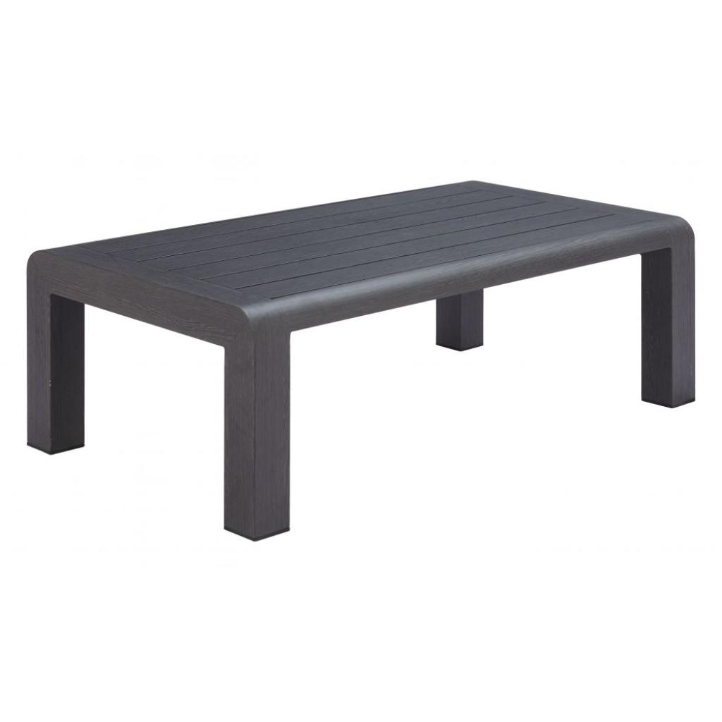 Zuo Modern Rolig Aluminum Black Outdoor Coffee Table