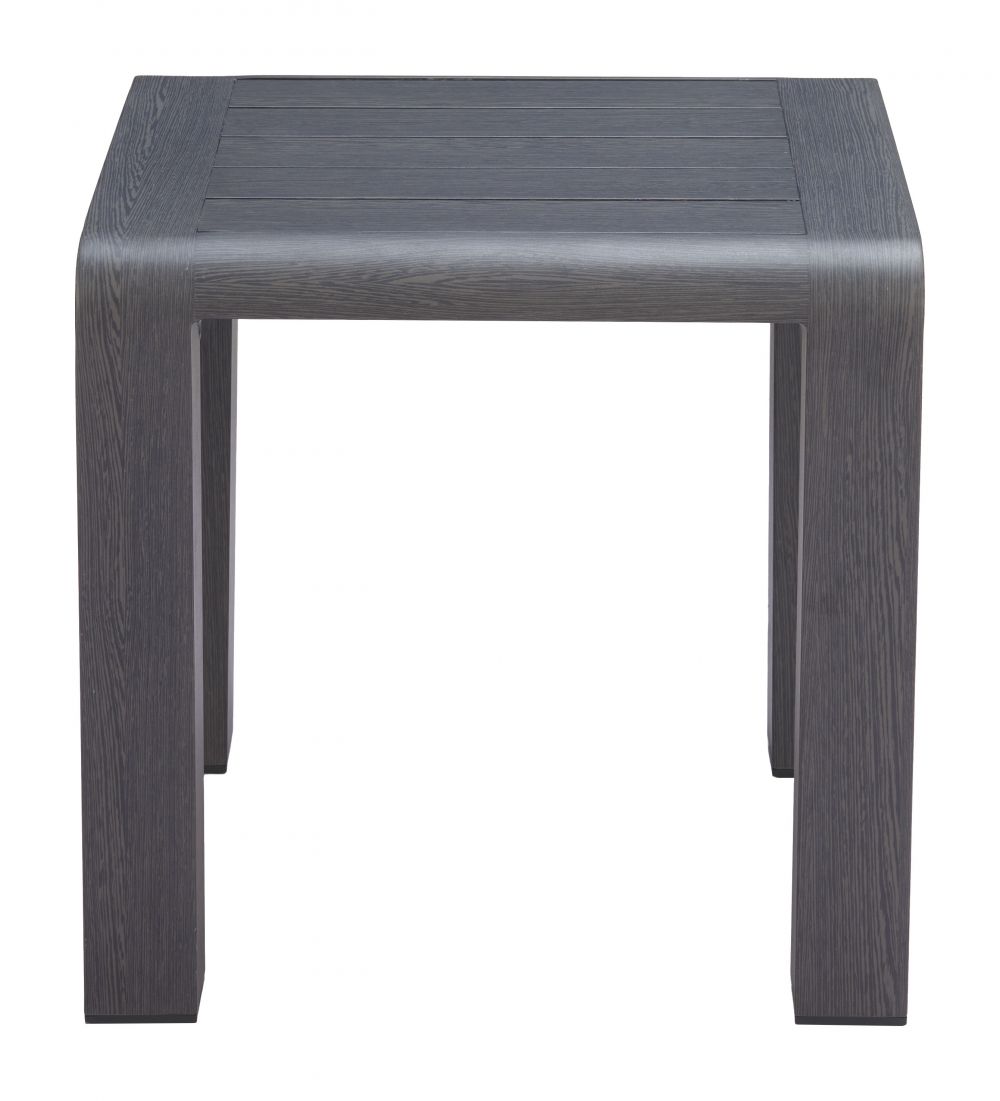 Rolig Aluminum Black Outdoor Side Table