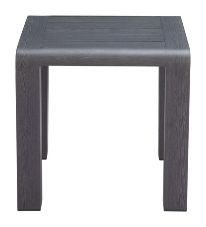 Zuo Modern Rolig Aluminum Black Outdoor Side Table
