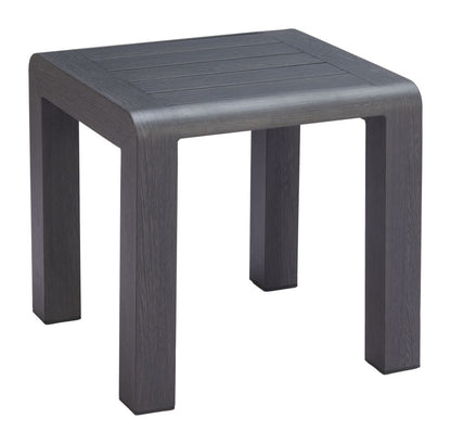 Rolig Aluminum Black Outdoor Side Table