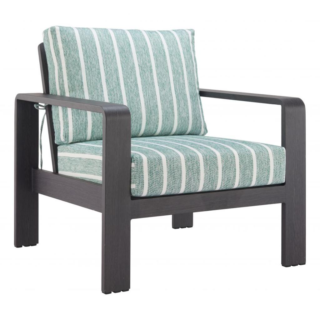Zuo Modern Rolig Green Olefin Fabric Outdoor Armchair