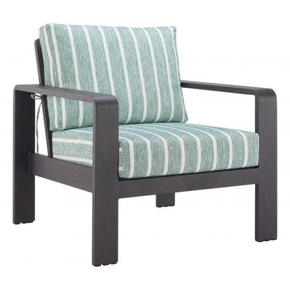 Zuo Modern Rolig Green Olefin Fabric Outdoor Armchair
