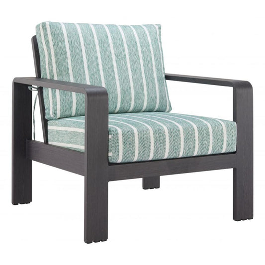 Zuo Modern Rolig Green Olefin Fabric Outdoor Armchair