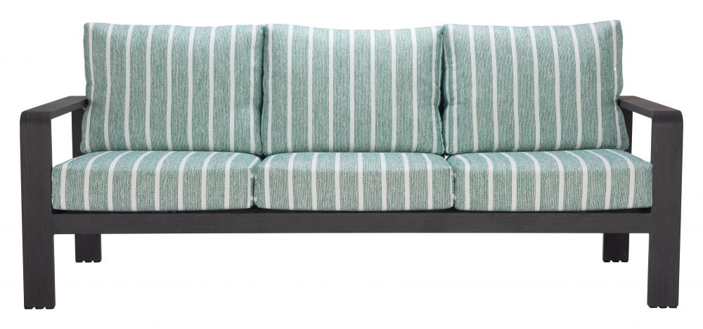 Zuo Modern Rolig Green Olefin Fabric Outdoor Sofa