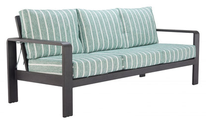 Zuo Modern Rolig Green Olefin Fabric Outdoor Sofa