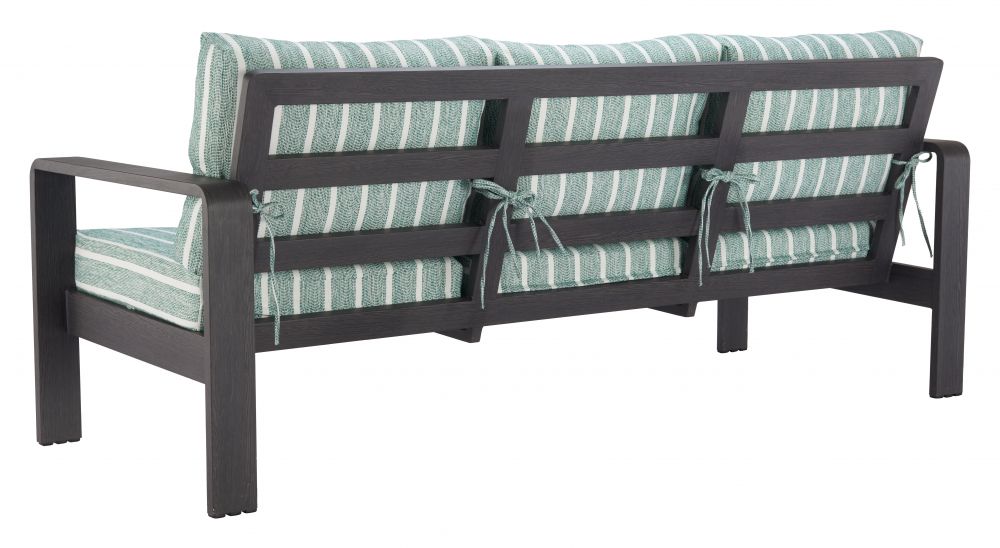 Zuo Modern Rolig Green Olefin Fabric Outdoor Sofa
