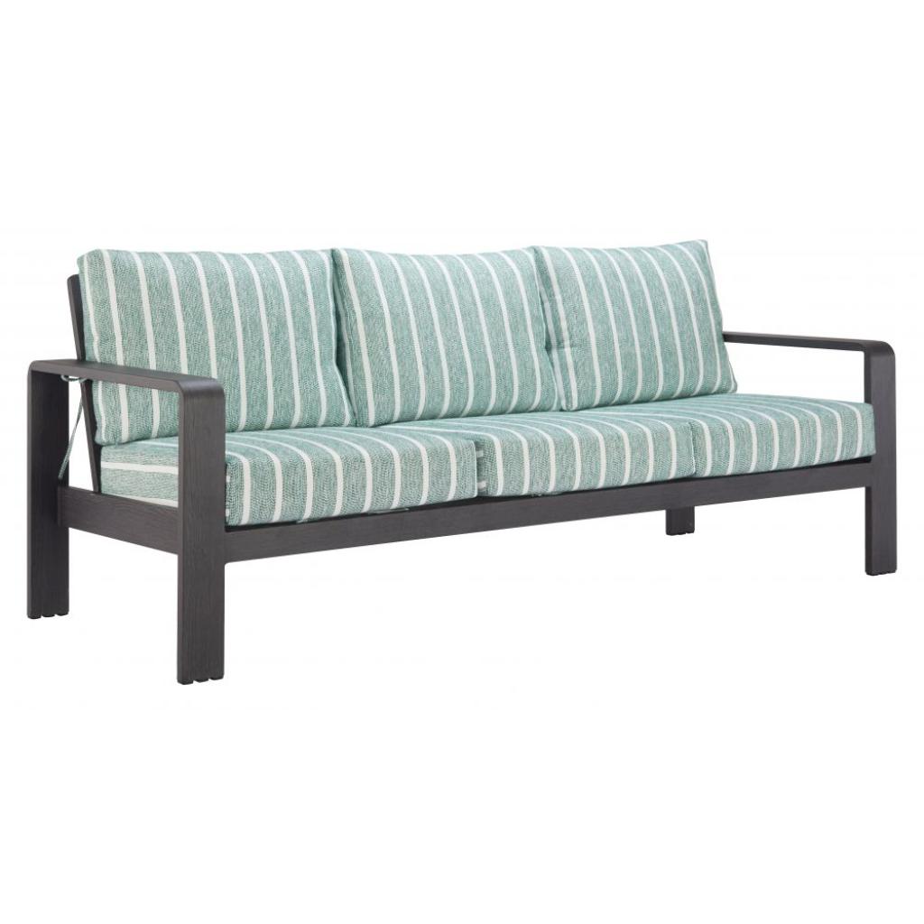 Zuo Modern Rolig Green Olefin Fabric Outdoor Sofa
