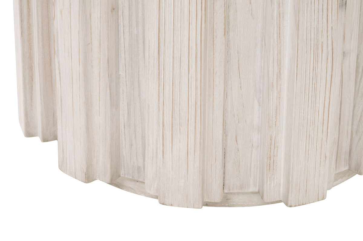 Roma Accent Table White Wash Pine-Side Tables-Essentials For Living-Sideboards and Things