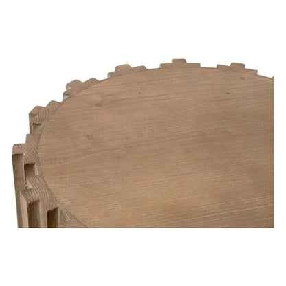 Essentials For Living Roma Reclaimed Drum End Table Solid Wood