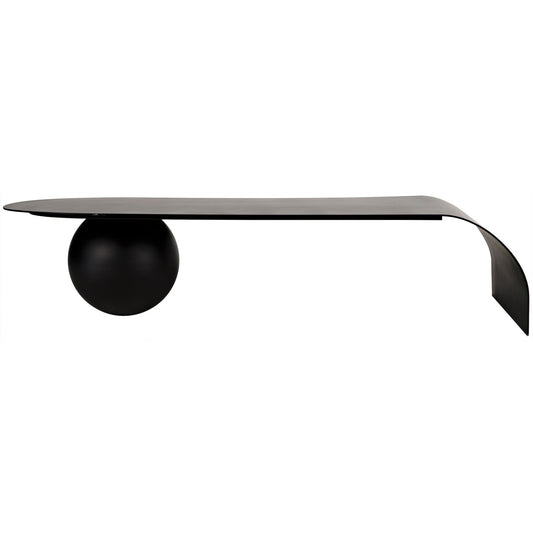 Rosario Coffee Table, Black Steel-Coffee Tables-Noir-Sideboards and Things