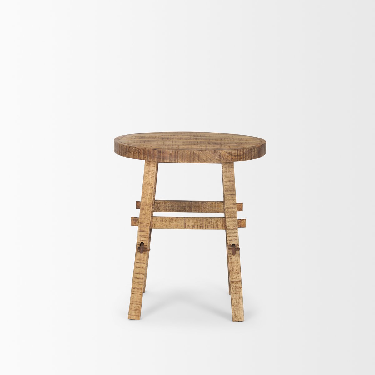 Mercana Rosie Solid Wooden Round End Table