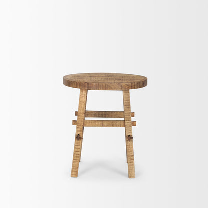 Mercana Rosie Solid Wooden Round End Table