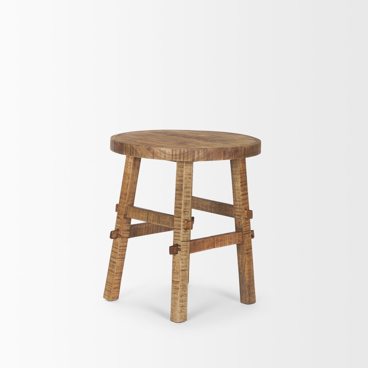 Mercana Rosie Solid Wooden Round End Table