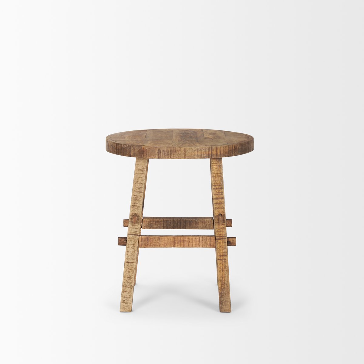 Mercana Rosie Solid Wooden Round End Table