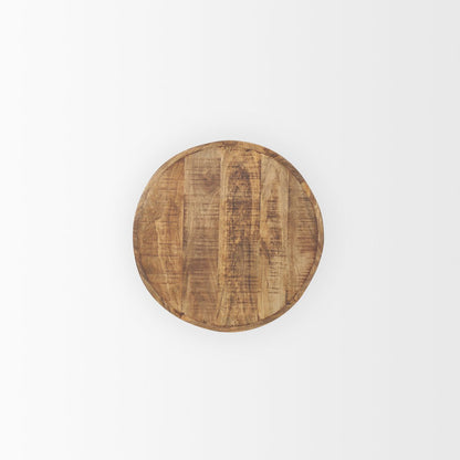 Mercana Rosie Solid Wooden Round End Table