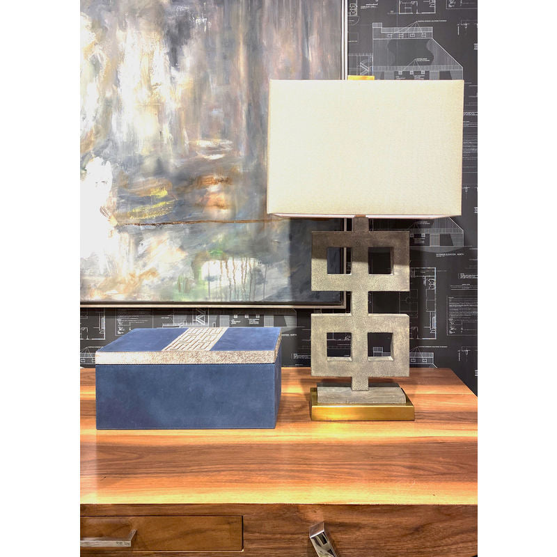 Ross Concrete Finished Table Lamp-Table Lamps-Wildwood-LOOMLAN