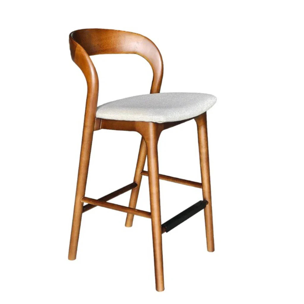 Rotondo Polyester Upholstered Counter Stool