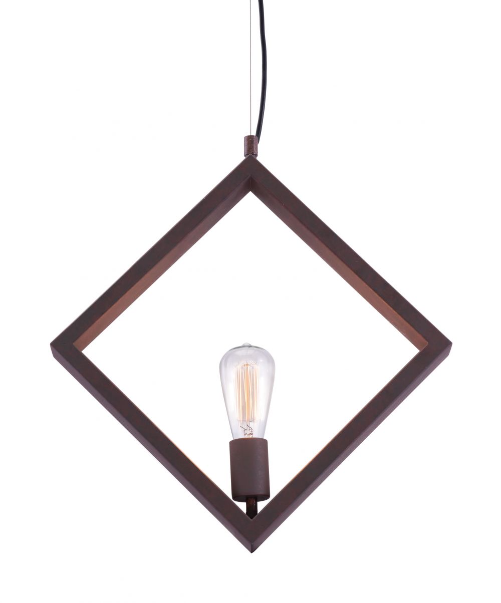 Zuo Modern Rotorura Steel Rust Ceiling Lamp