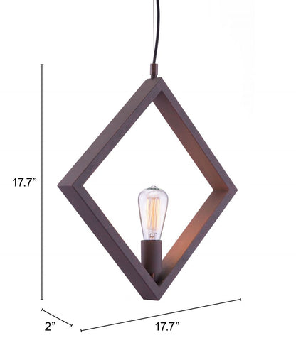 Zuo Modern Rotorura Steel Rust Ceiling Lamp