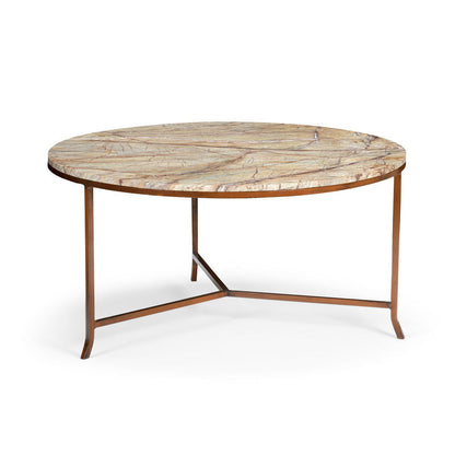 Chelsea House Round Harvey Marble Top  Round Cocktail Table