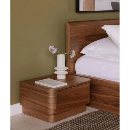 Moe's Home Round Off Wood Nightstand