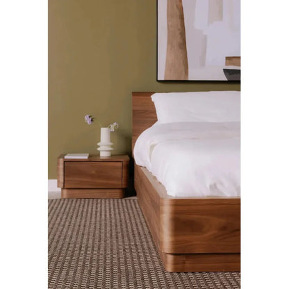 Moe's Home Round Off Wood Nightstand