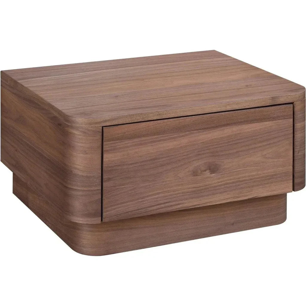 Moe's Home Round Off Wood Nightstand