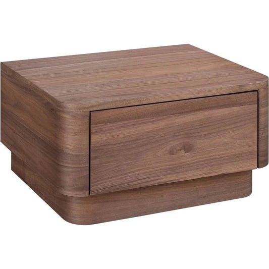 Moe's Home Round Off Wood Nightstand