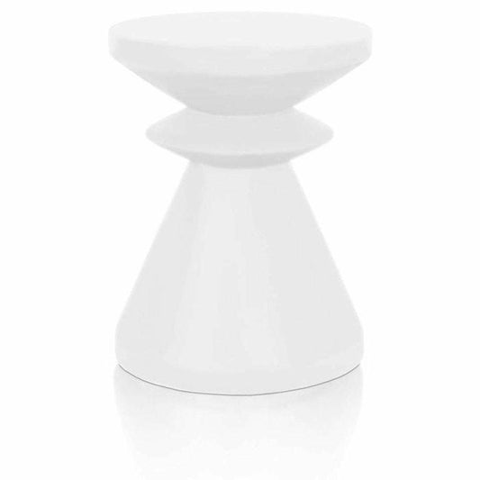 Round Pawn Accent Table Ivory Concrete Outdoor Accessories Sideboards and Things By Essentials For Living