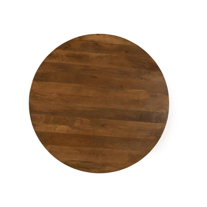 LH Home Round Three Legged Wooden Dining Table