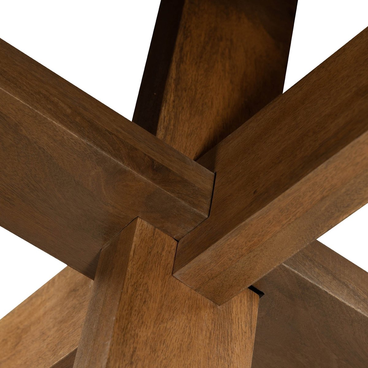 LH Home Round Three Legged Wooden Dining Table