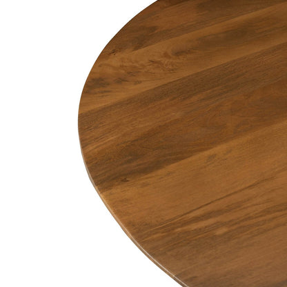 LH Home Round Three Legged Wooden Dining Table