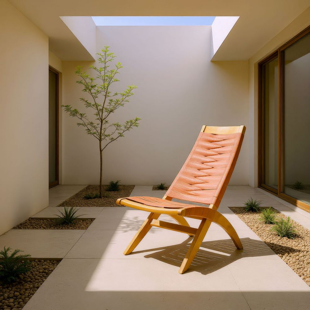 Zuo Modern Rova Solid Wooden Frame Outdoor Lounge Chair
