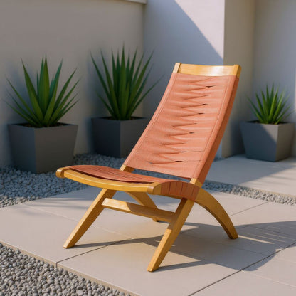 Zuo Modern Rova Solid Wooden Frame Outdoor Lounge Chair