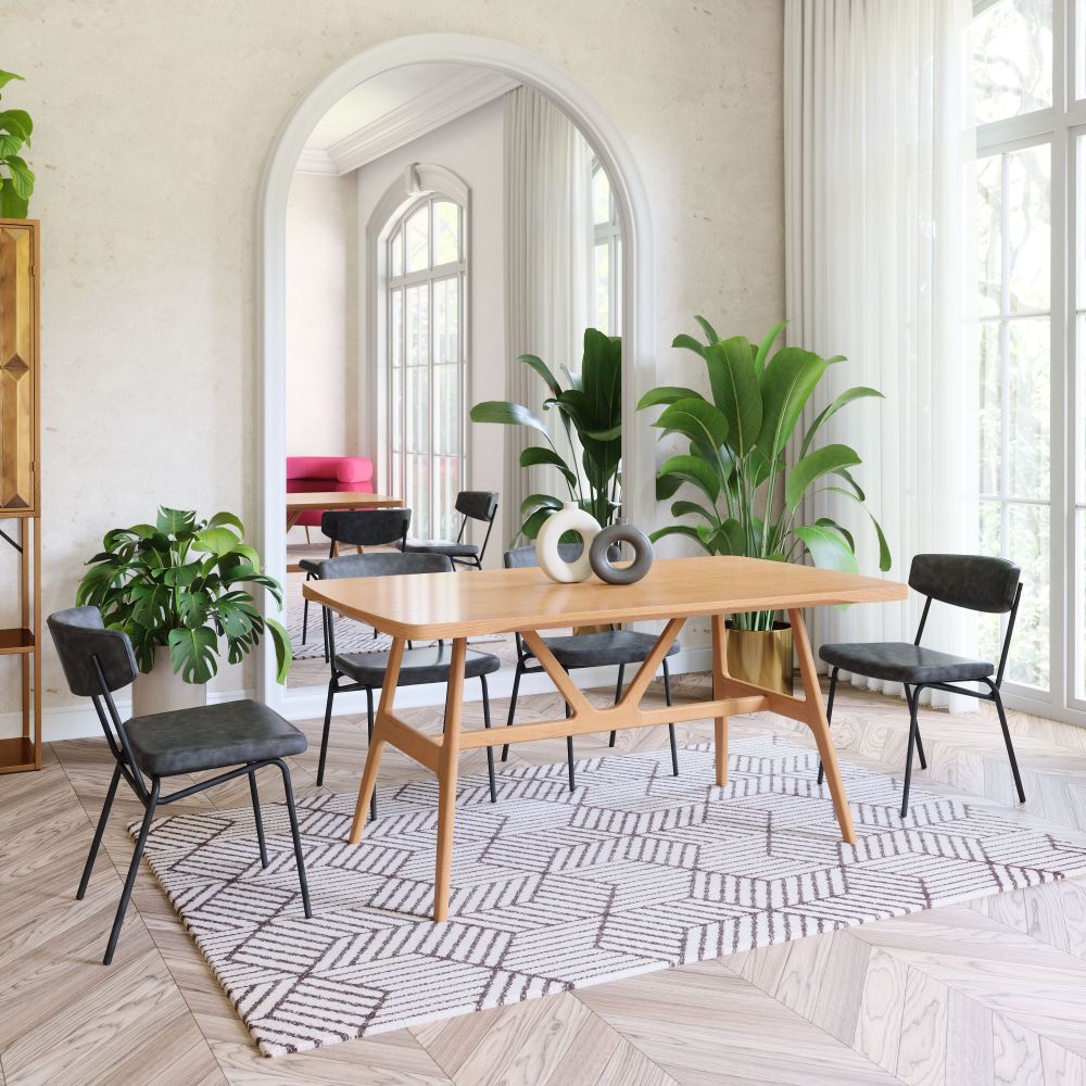 Zuo Modern Rovina Natural Wooden Dining Table