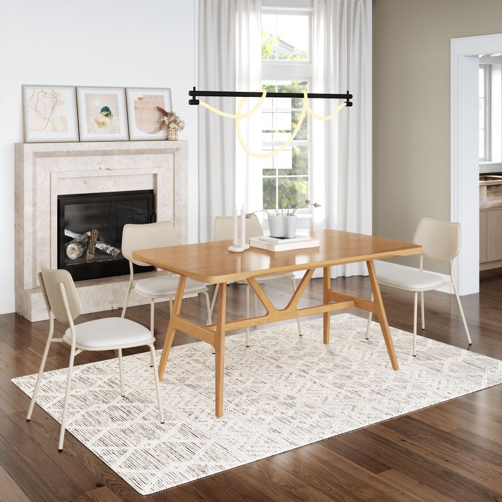 Zuo Modern Rovina Natural Wooden Dining Table