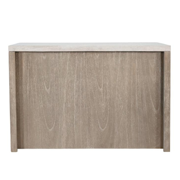 Sunny D Rowan Wood Bar Table With Built-In Rack