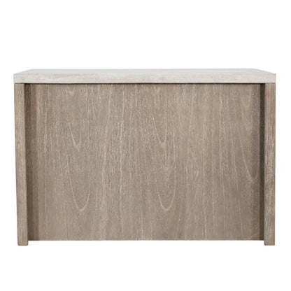Sunny D Rowan Wood Bar Table With Built-In Rack