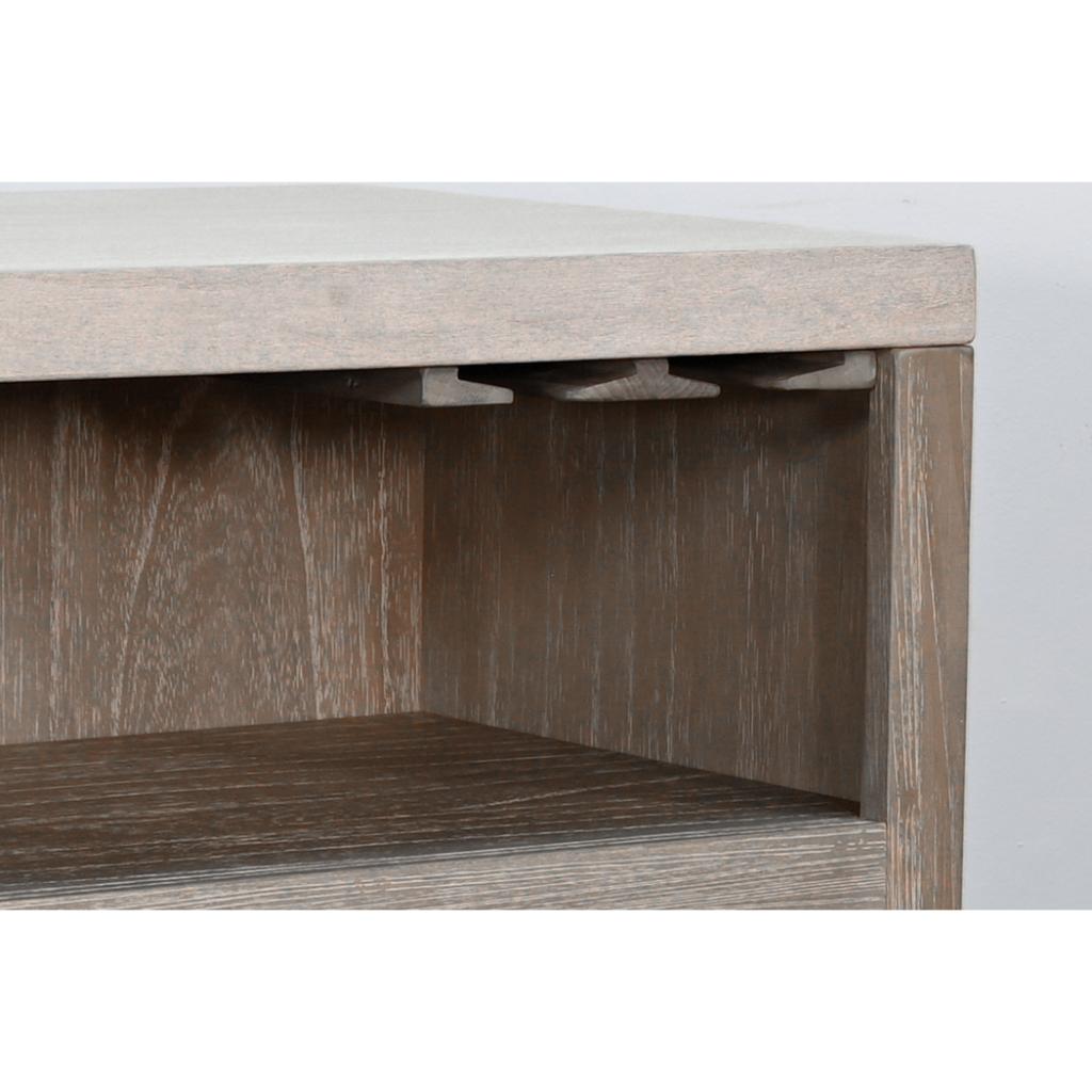 Sunny D Rowan Wooden Bar Table with Counter Stool
